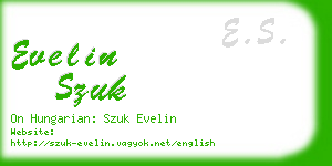 evelin szuk business card